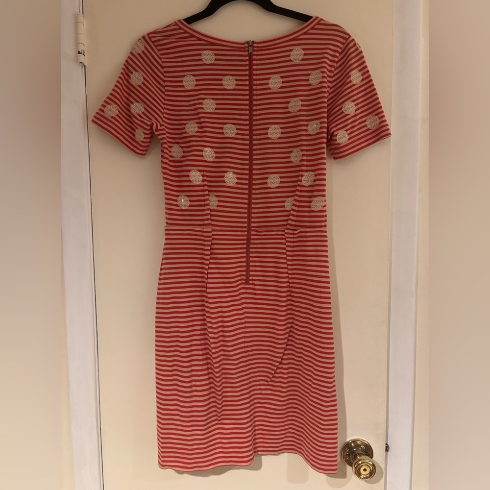 Marc by Marc Jacobs Short Sleeved Red Striped Dress - Picture 4 of 4